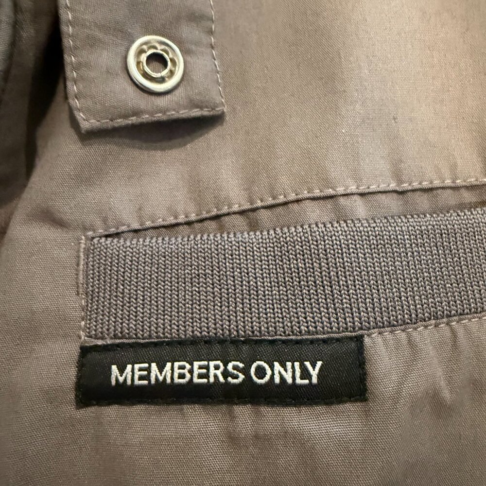 Members Only Gray Bomber Jacket - Picture 4 of 6